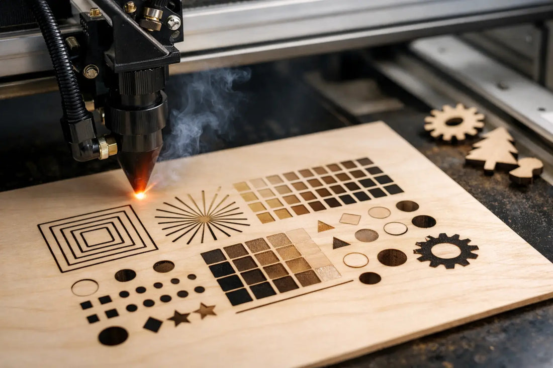 Laser Focus Test Template for Cleaner Cuts