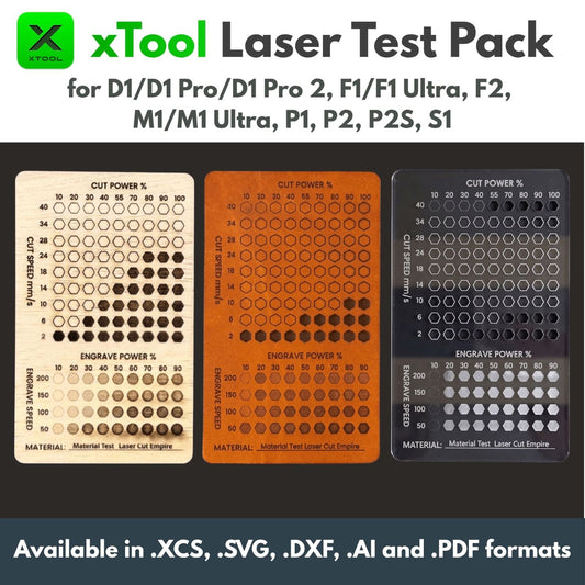 xTool Laser Test Pack